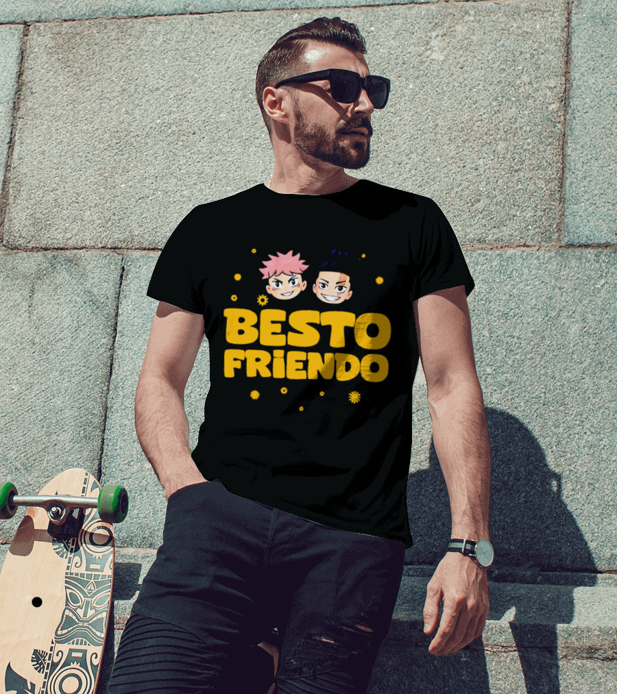 Besto Friendo Itadori Todo Jujutsu Kaisen Anime Characters Fun T-Shirt