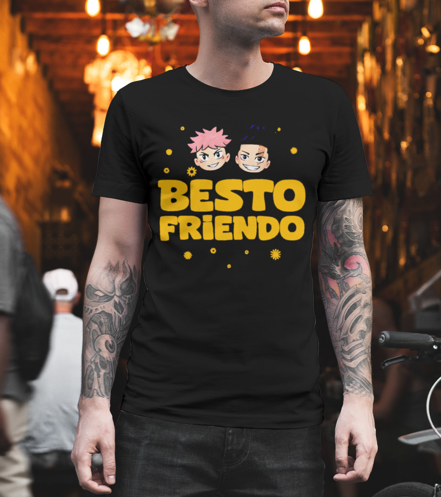 Besto Friendo Itadori Todo Jujutsu Kaisen Anime Characters Fun T-Shirt
