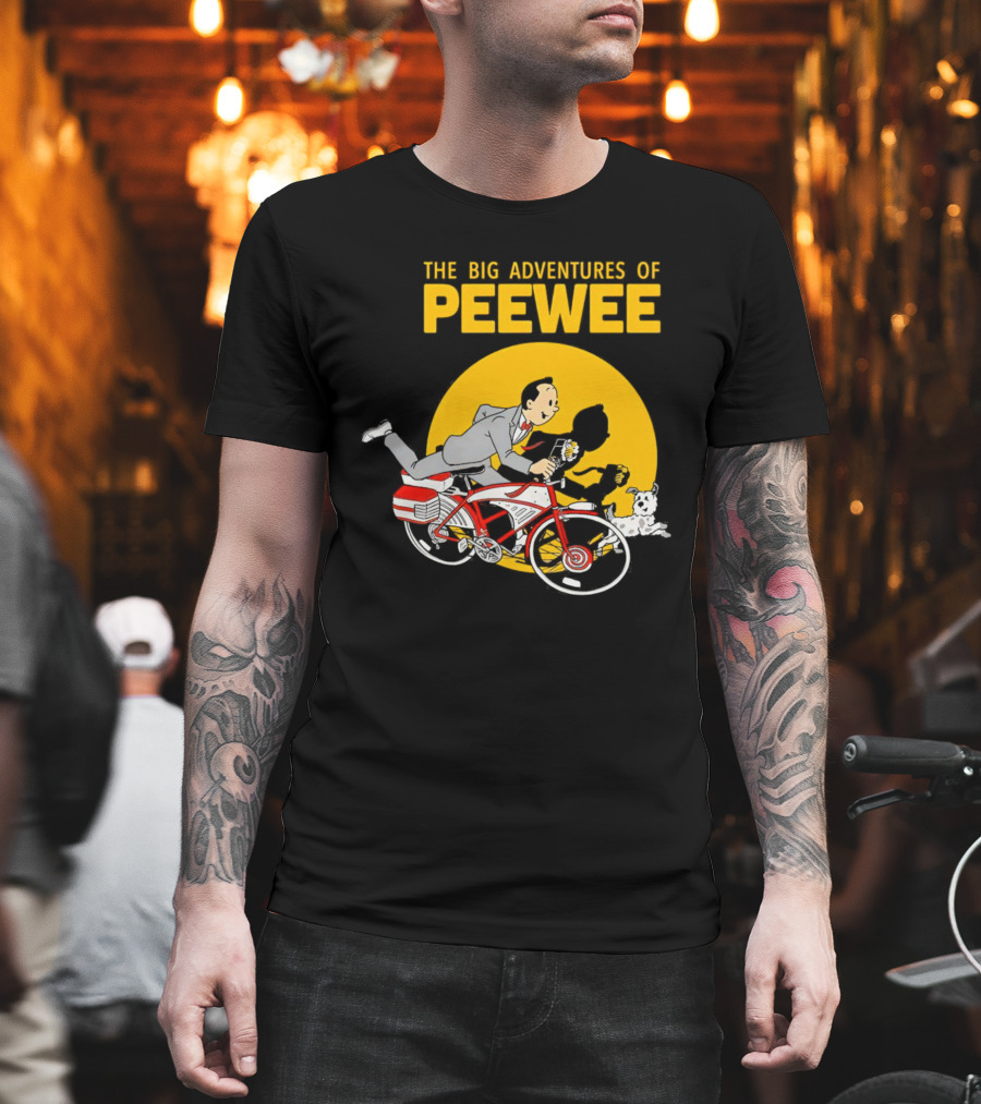 The Big Adventures Of Peewee Bicycle Run With Flower And Dog T-Shirt