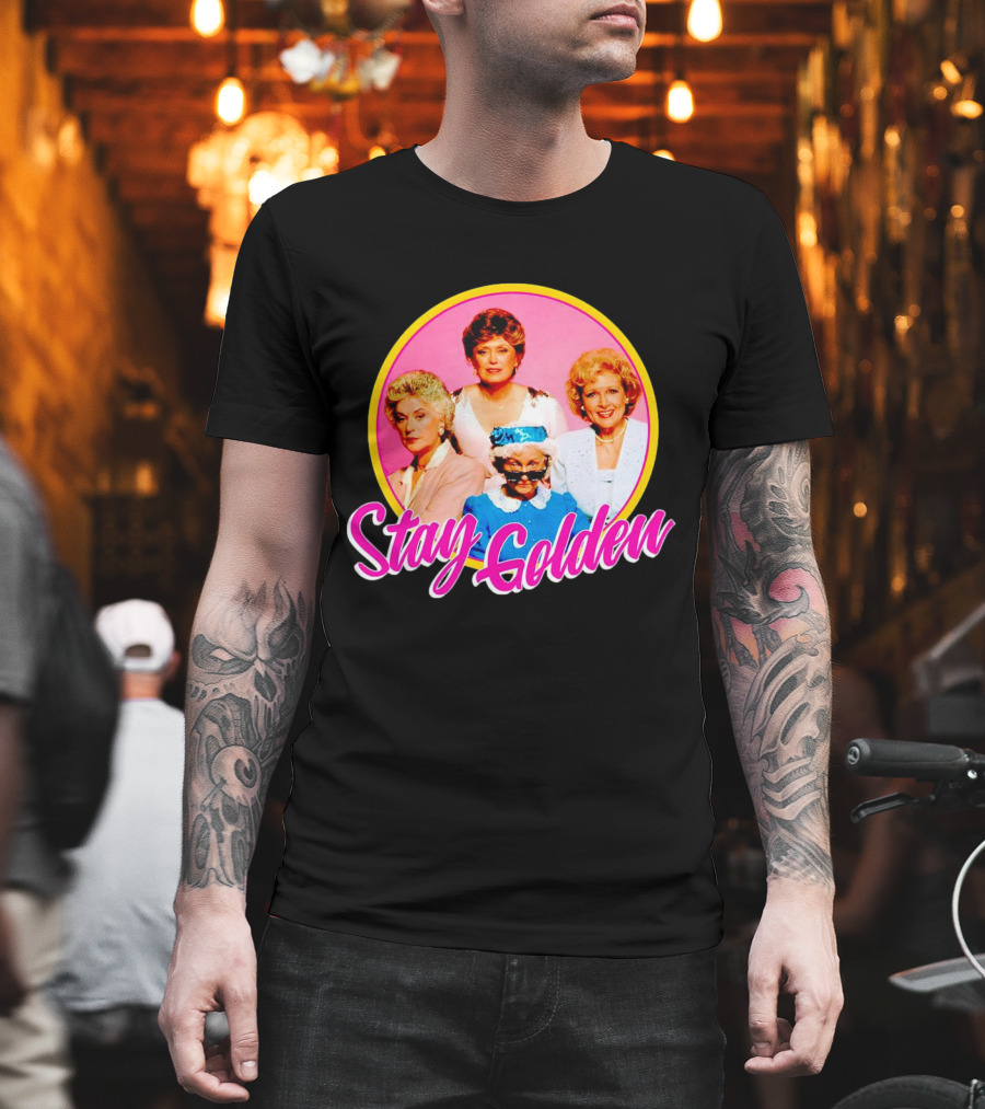 Golden Girls Character Group Circle Stay Golden T-Shirt