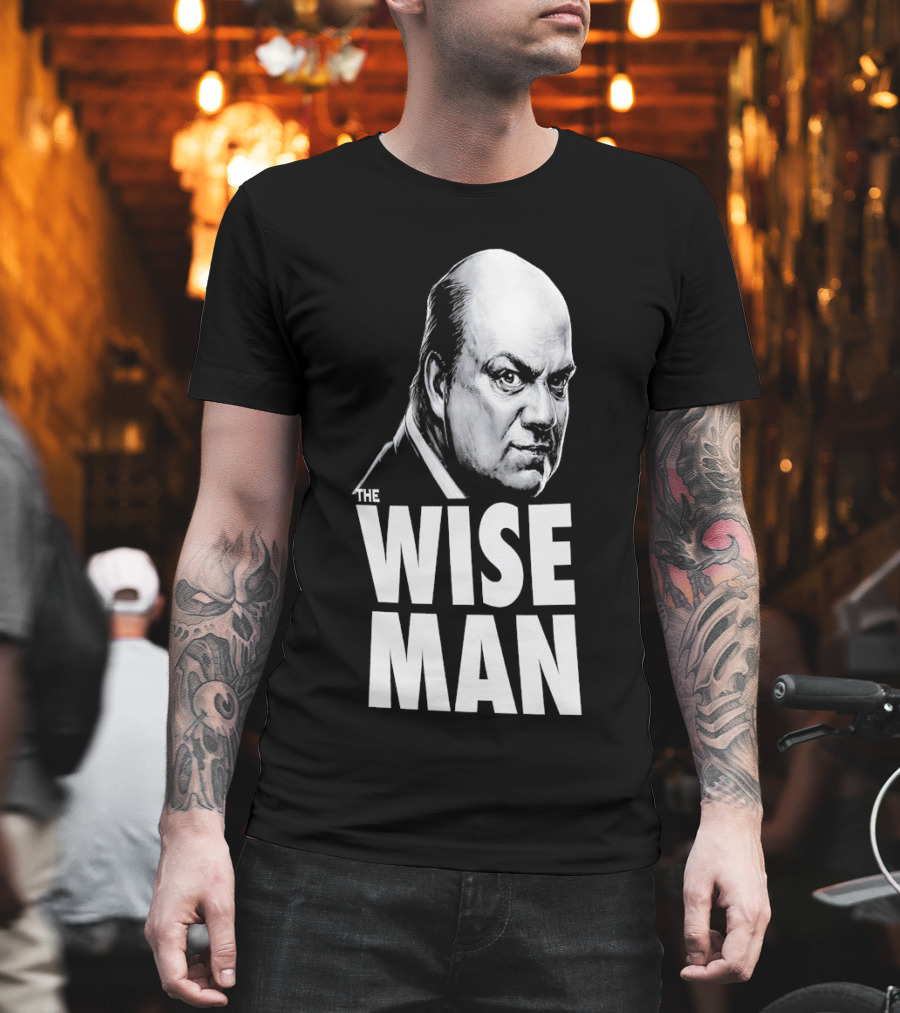 Paul Heyman The Wise Man Portrait WWE Acknowledgment T-Shirt