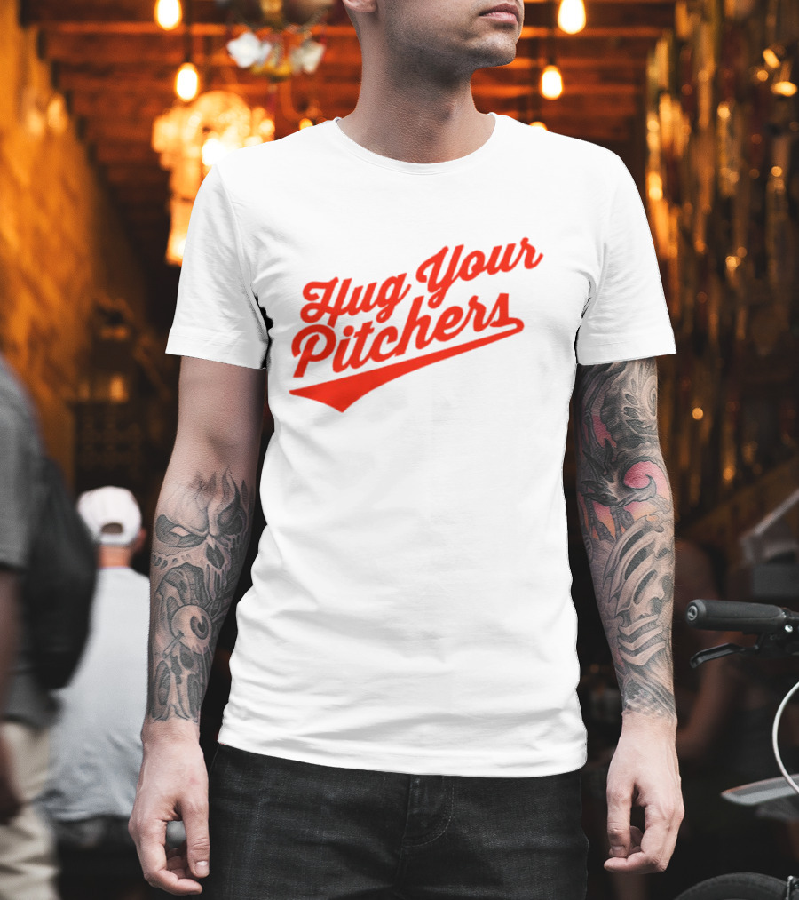 Baltimore Orioles Hug Your Pitchers Baseball Script T-Shirt