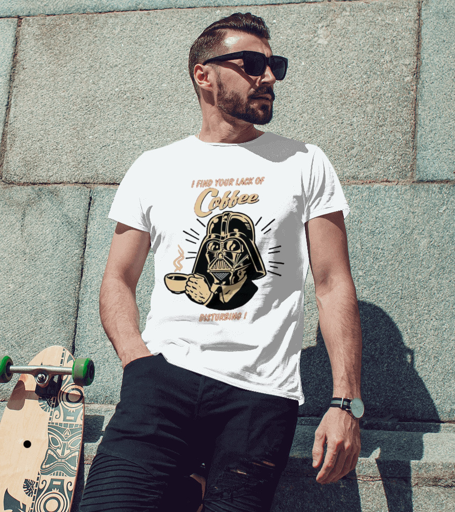 I Find Your Lack Of Coffee Disturbing Darth Coffee Cup T-Shirt