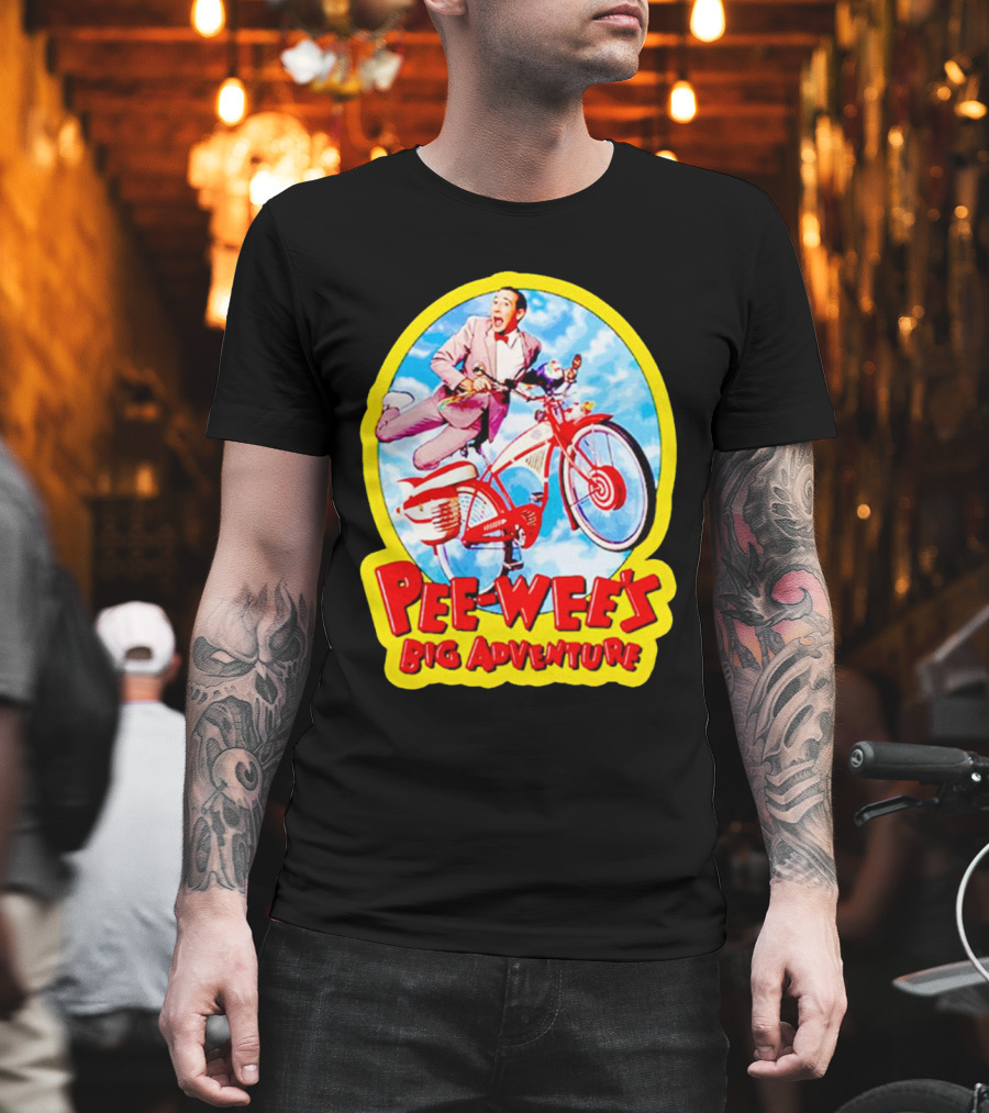 Pee Wee's Big Adventure Comedy Large Marge Bike Scene T-Shirt