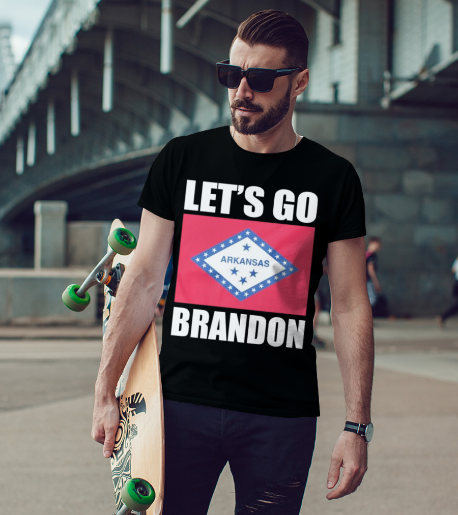 Let's Go Brandon Arkansas Flag T-Shirt