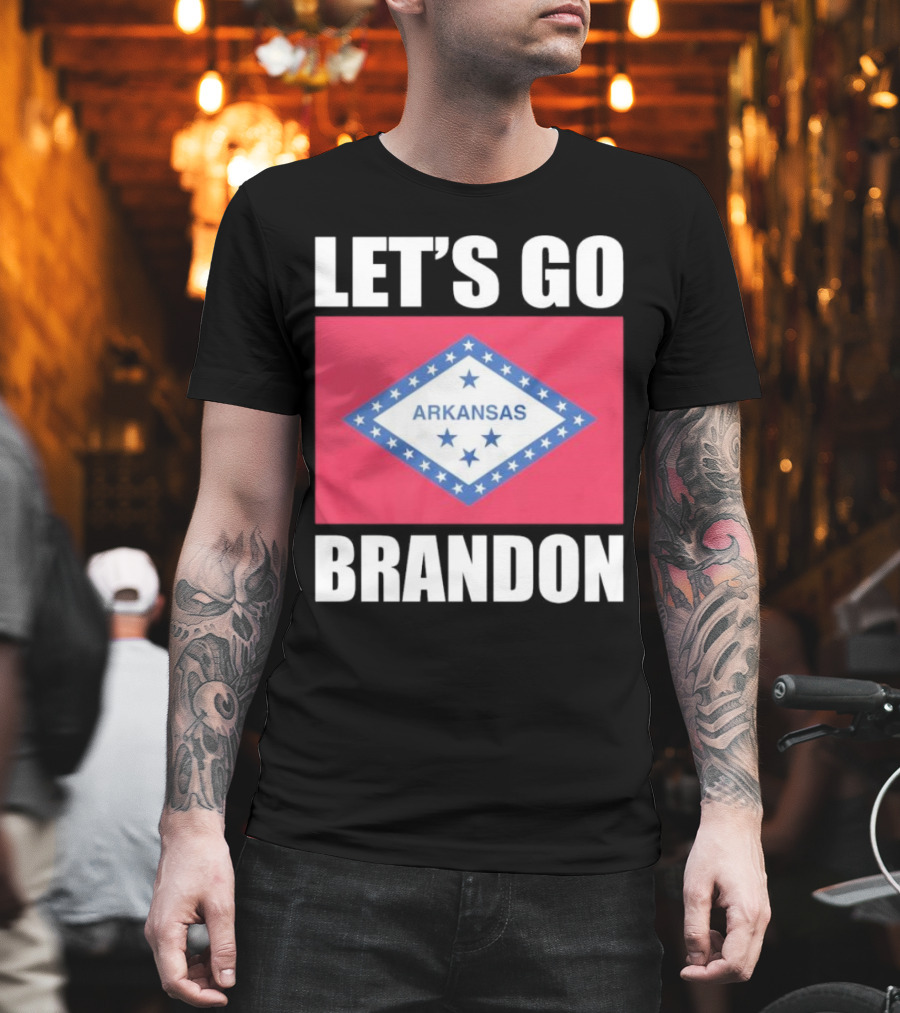 Let's Go Brandon Arkansas Flag T-Shirt
