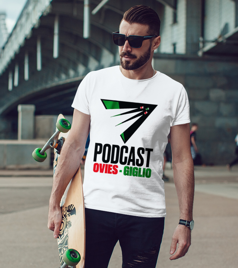 Podcasts Ovies Giglio Football Discussion With Triangular Color Stream T-Shirt