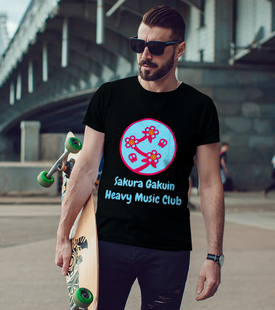 Sakura Gakuin Heavy Music Club Cherry Blossom Skulls T-Shirt