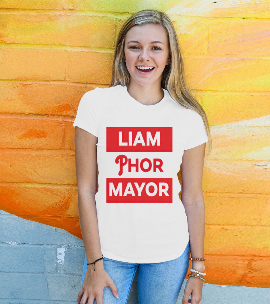 LIAM PHOR MAYOR Philadelphia Phillies T-Shirt