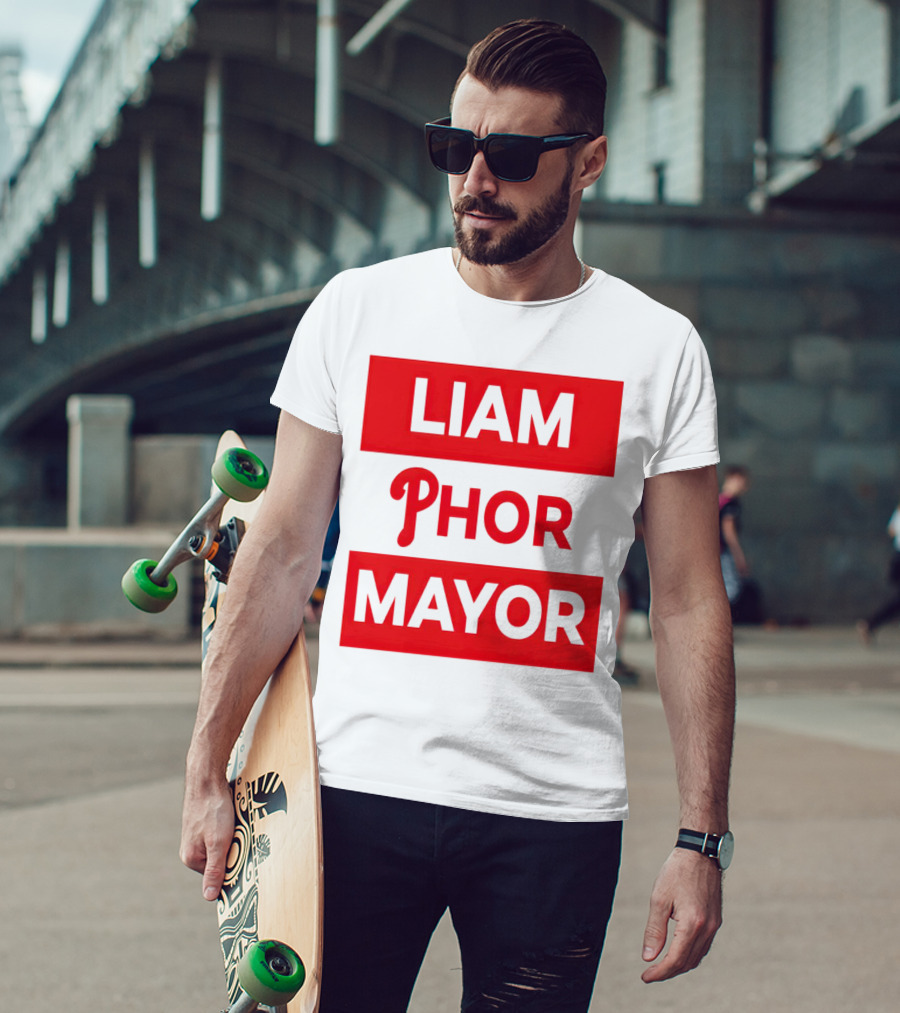 LIAM PHOR MAYOR Philadelphia Phillies T-Shirt