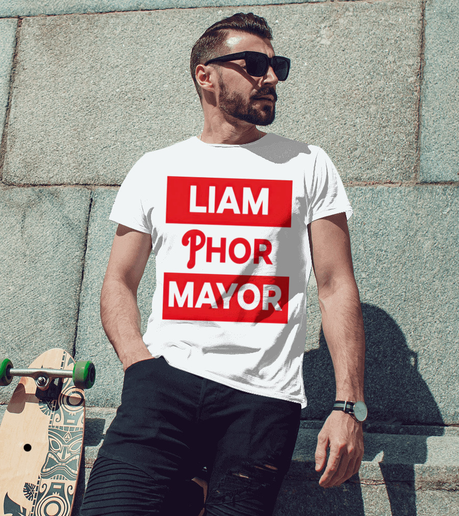 LIAM PHOR MAYOR Philadelphia Phillies T-Shirt