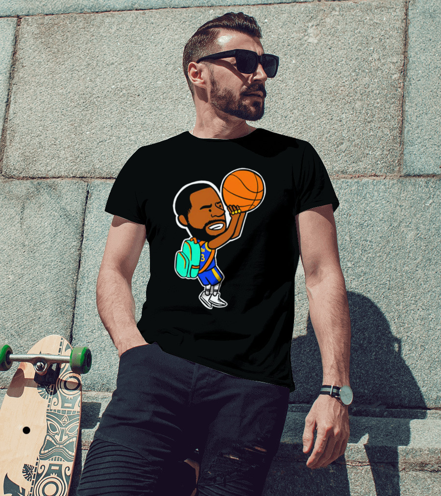 Dray Backpack Basketball Player Cartoon T-Shirt