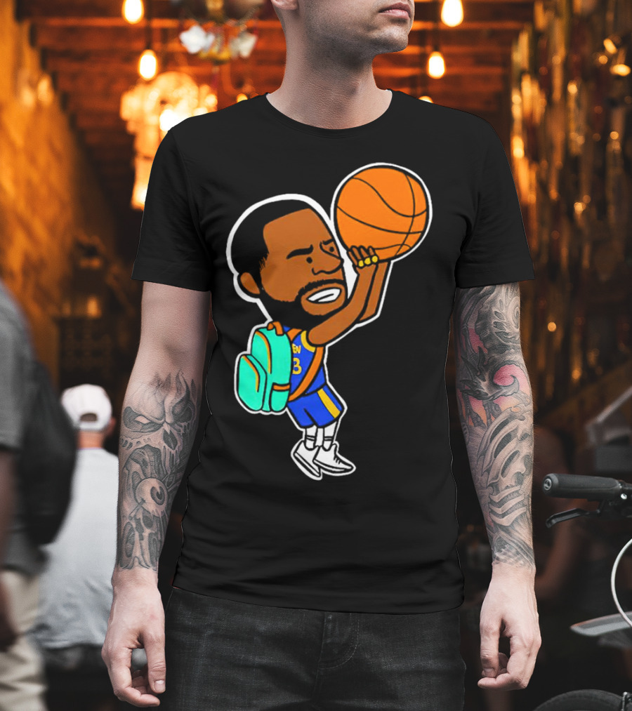 Dray Backpack Basketball Player Cartoon T-Shirt