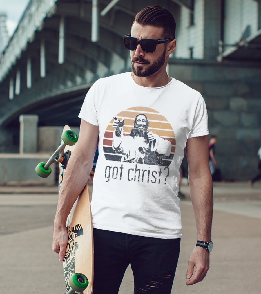 Got Christ Vintage Retro Sunset T-Shirt