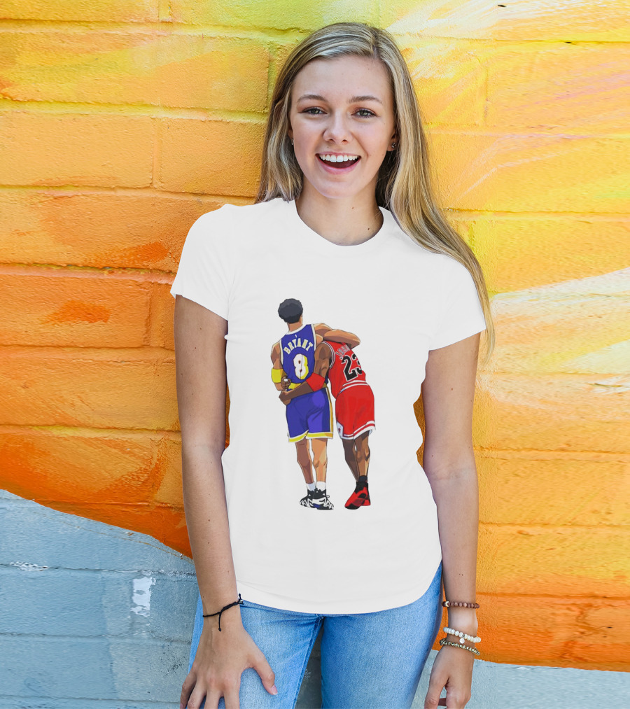 Kobe Bryant Michael Jordan Forever 8 23 Lakers Bulls T-Shirt
