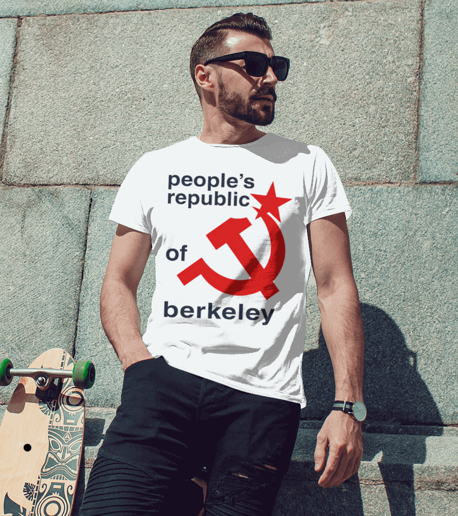 People's Republic Of Berkeley Communist Hammer And Sickle T-Shirt