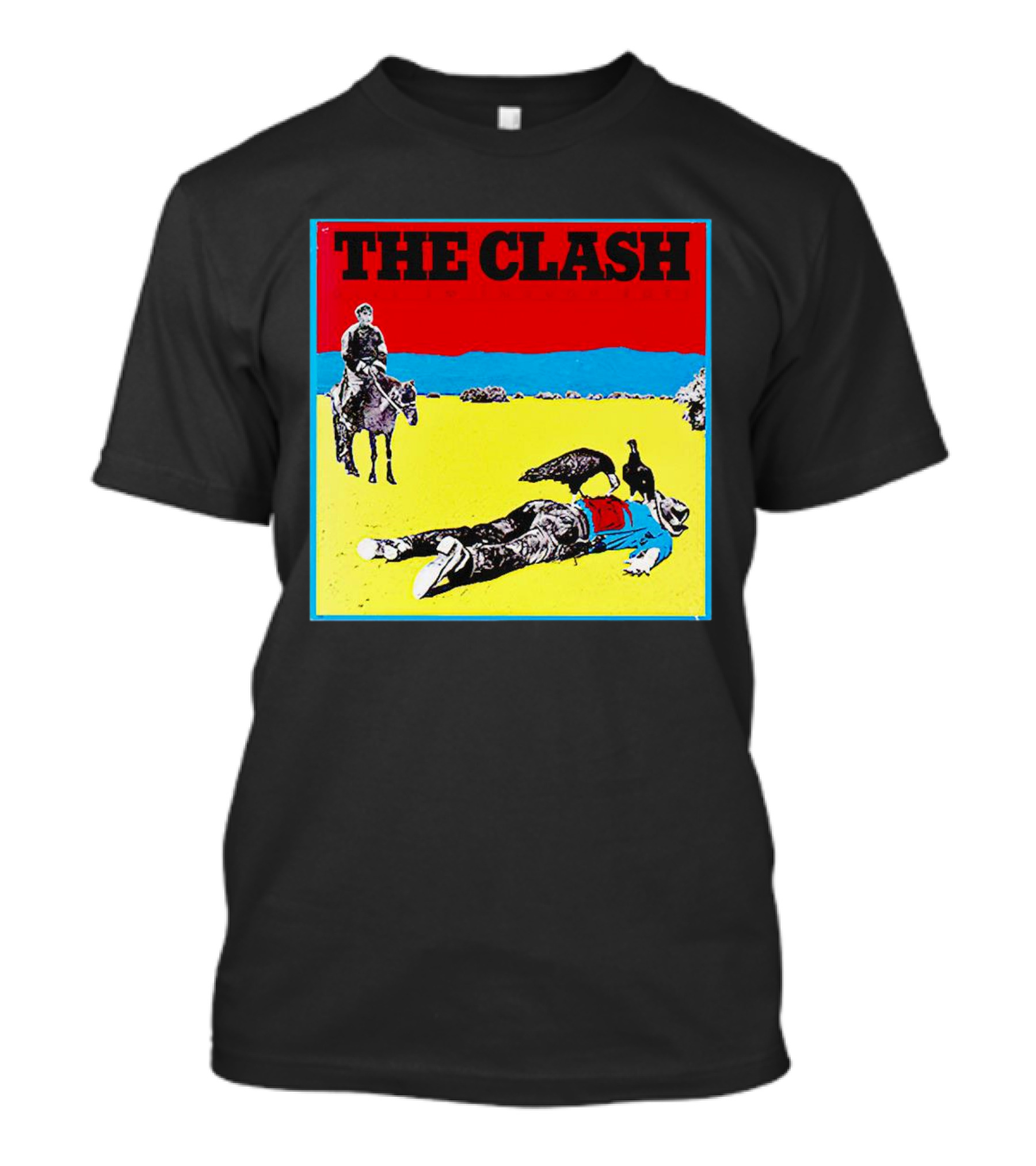The Clash Give ’Em Enough Rope Album Cover Cowboy And Vulture T-Shirt