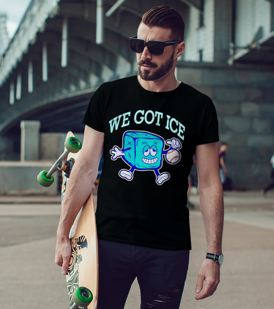 We Got Ice 90s Baseball Mascot T-Shirt