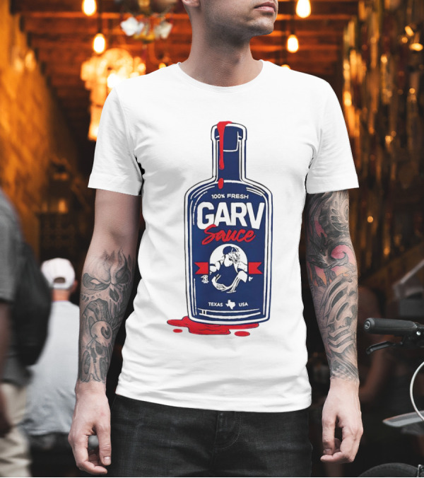 Mitch Garver Garv Sauce 100% Fresh Texas T-Shirt Mitch Garver Garv Sauce 100% Fresh Texas T-Shirt