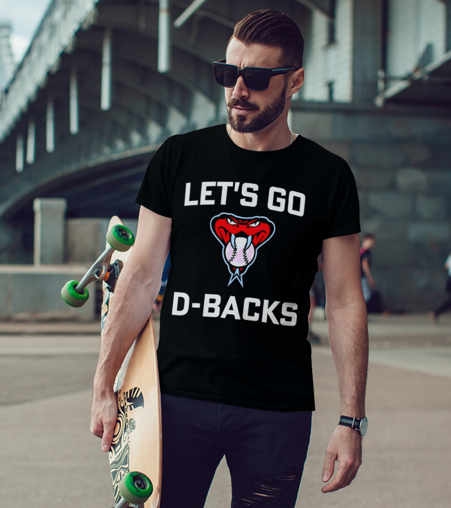 Let's Go D-Backs Arizona Diamondbacks Snake Logo NLCS T-Shirt