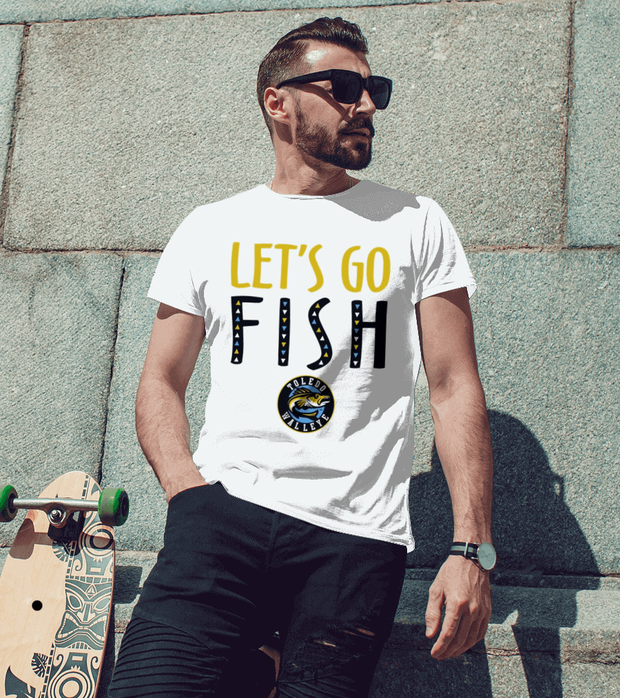 Toledo Walleye Let's Go Fish Hockey T-Shirt
