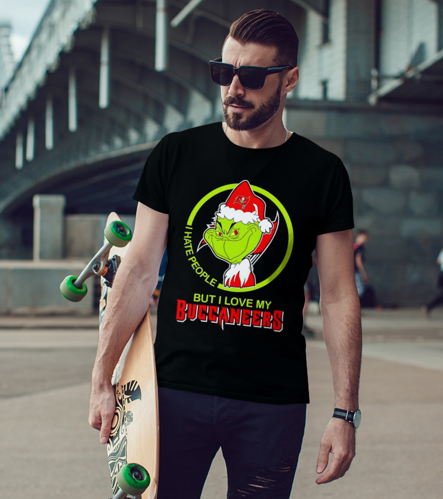 Grinch I Hate People But I Love My Buccaneers T-Shirt
