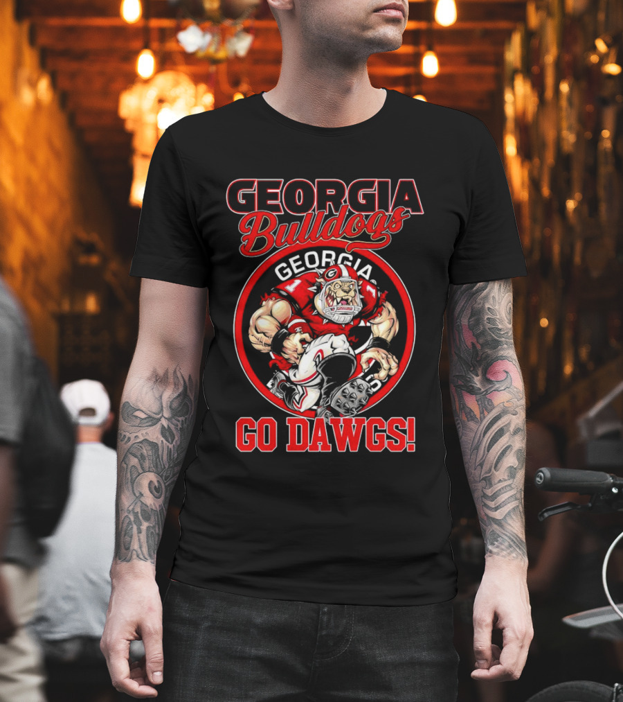 Georgia Bulldogs Go Dawgs Bulldog Mascot Georgia Football T-Shirt