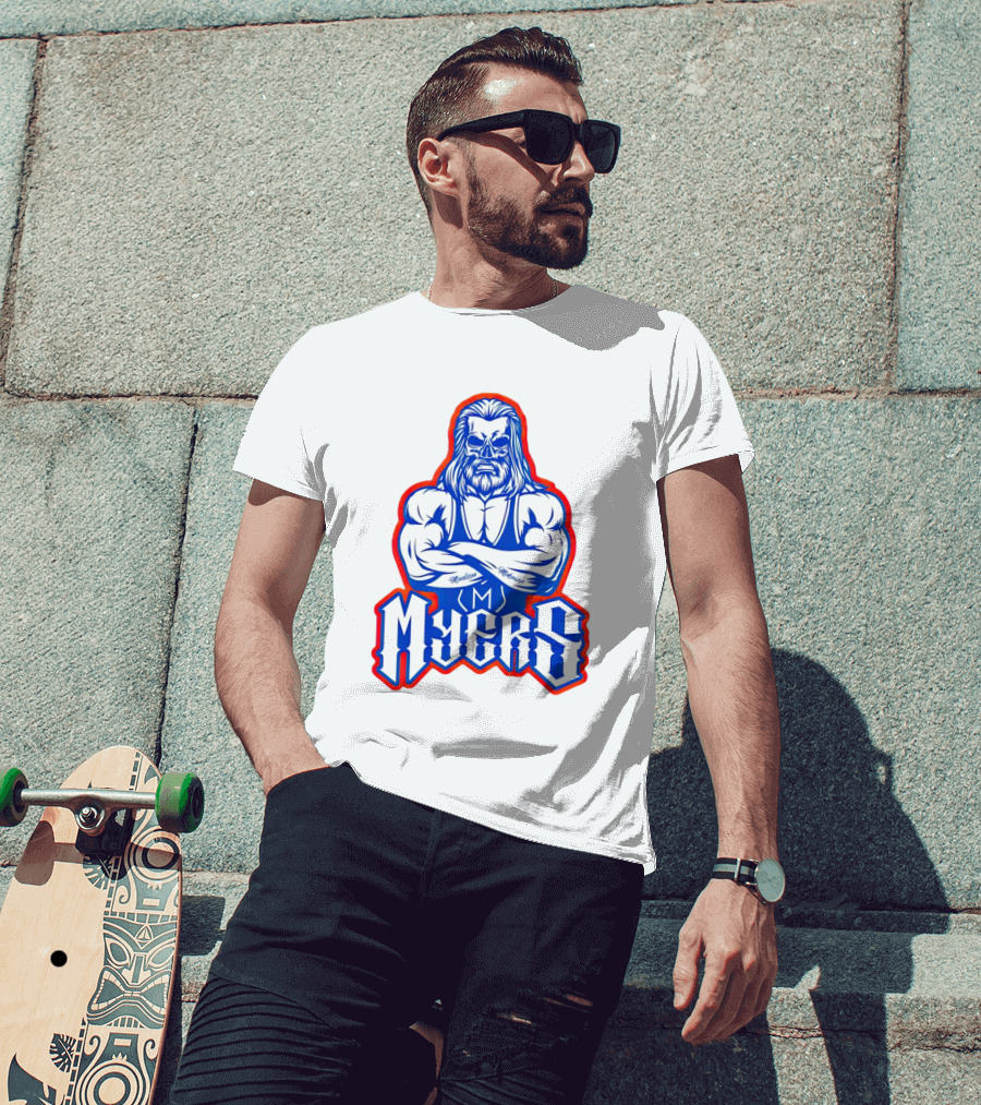 Brian Myers Skull Muscular Icon M Tattoo T-Shirt