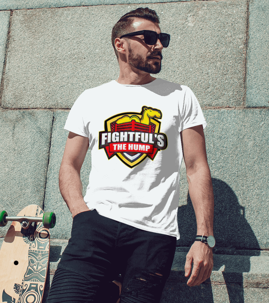 Fightful's The Hump Wrestling Camel Badge T-Shirt