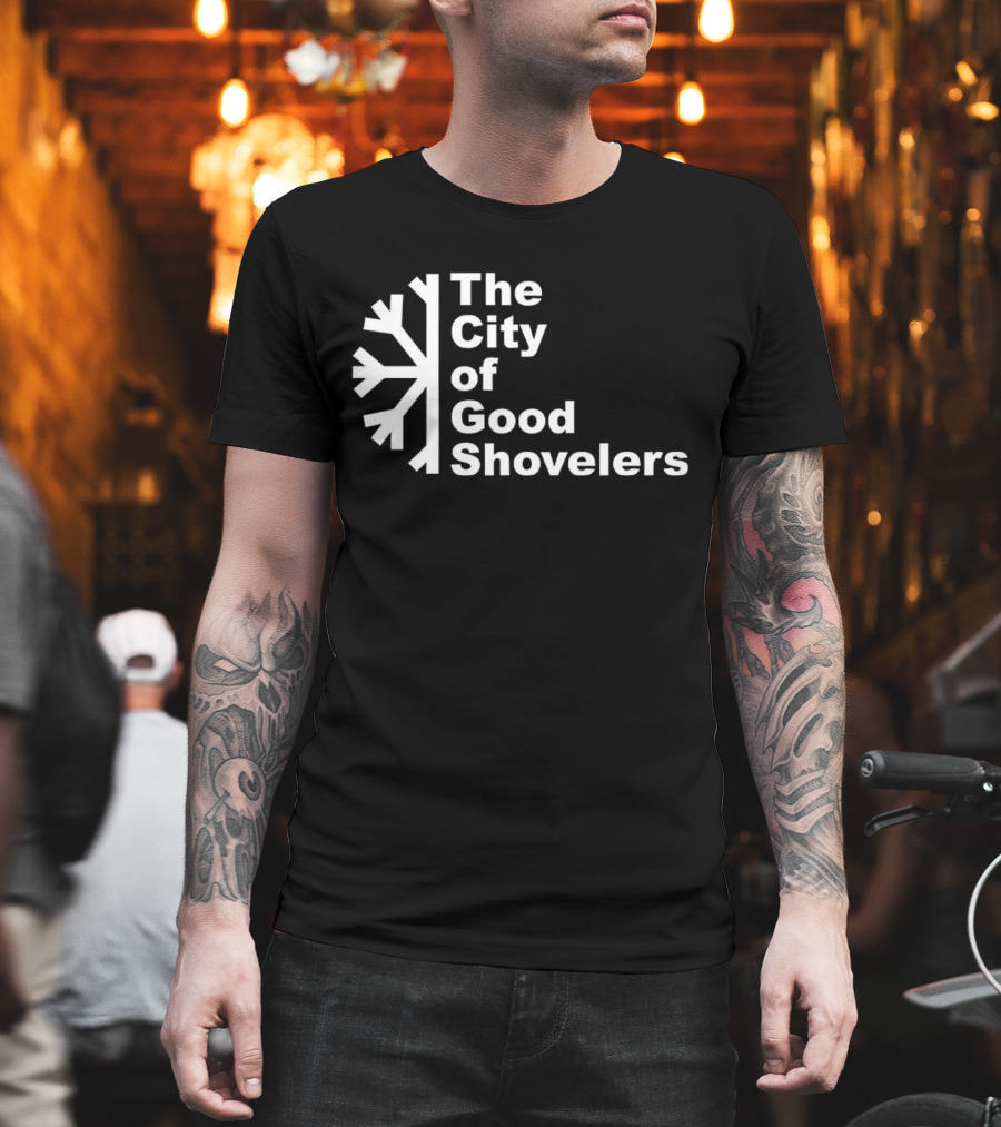 The City of Good Shovelers Snowflakes T-Shirt