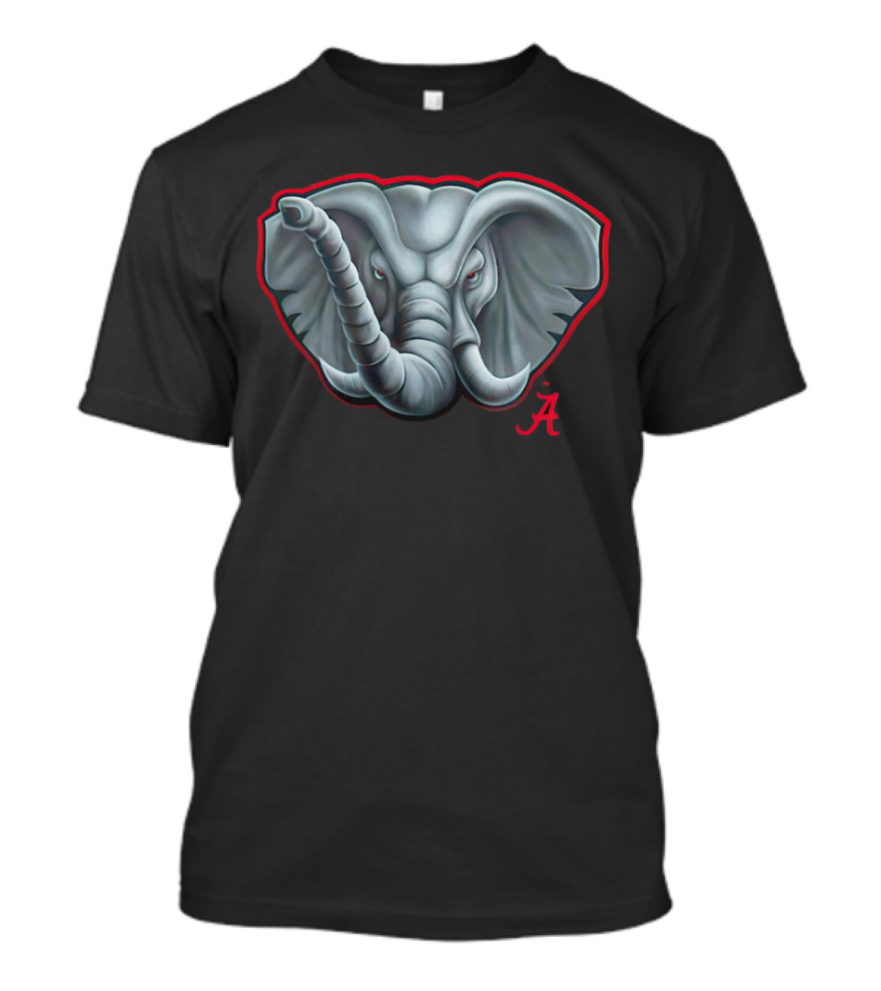 Alabama Crimson Tide Elephant Emblem Crimson A T-Shirt
