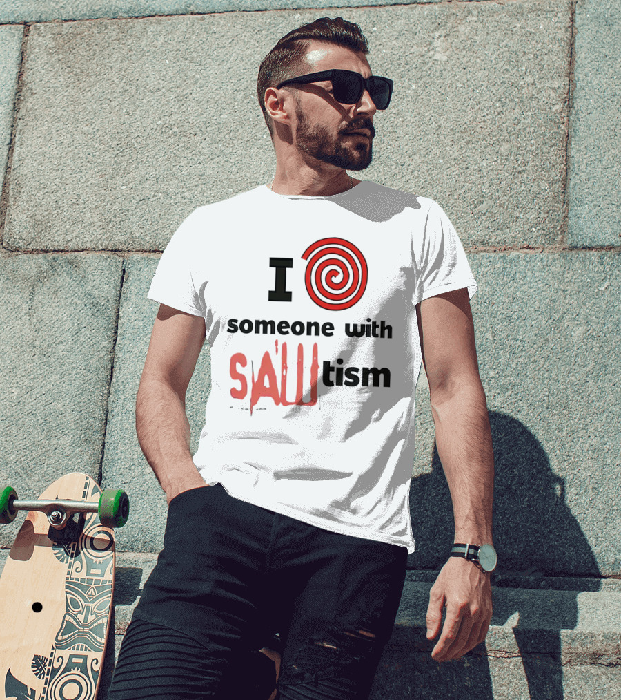 I Spiral Heart Someone With Sawtism T-Shirt