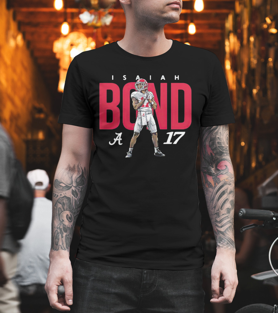 Alabama Crimson Tide Football Isaiah Bond 17 Player T-Shirt
