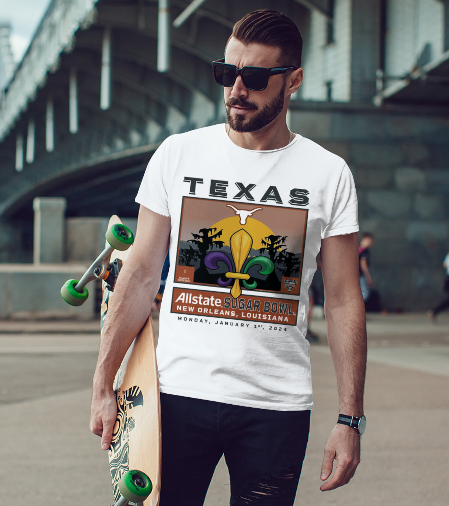 Texas Longhorns Allstate Sugar Bowl New Orleans January 1, T-Shirt