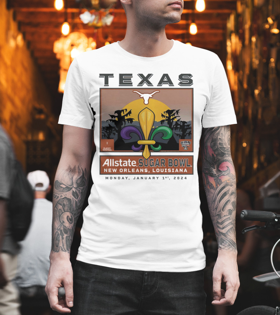 Texas Longhorns Allstate Sugar Bowl New Orleans January 1, T-Shirt