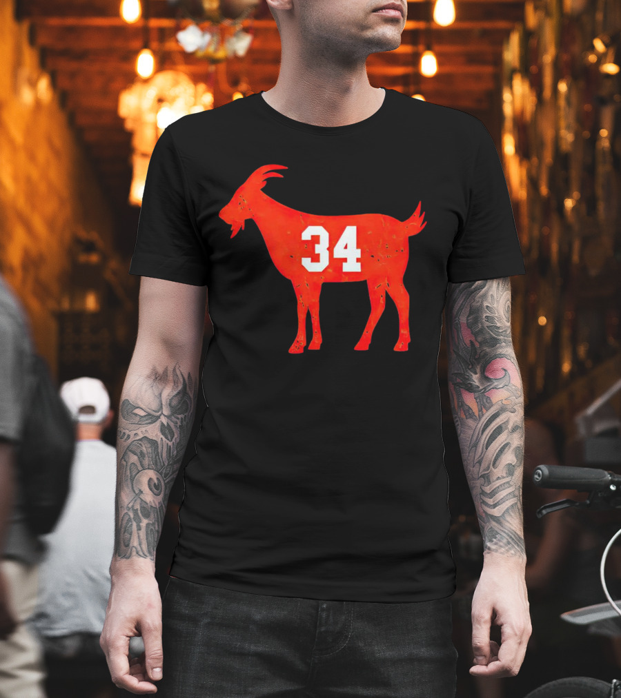 Walter Payton 34 Chicago Bears GOAT T-Shirt
