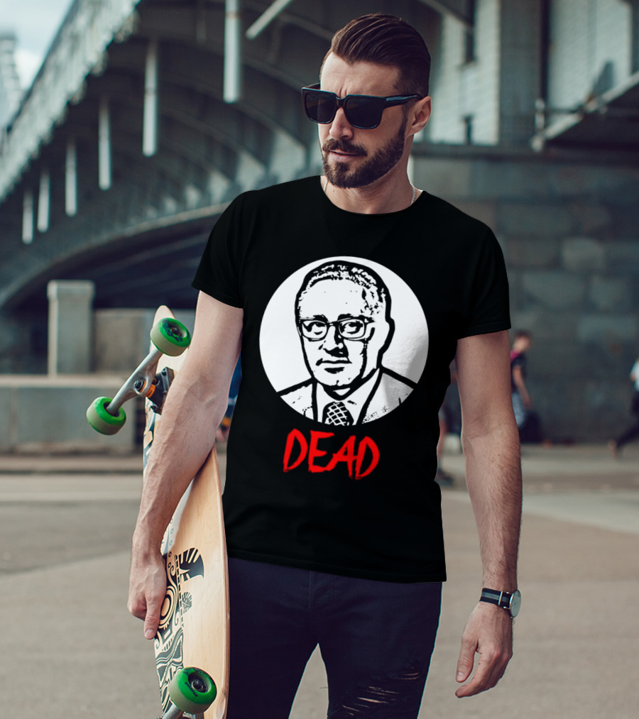 Henry Kissinger Dead Black And White T-Shirt