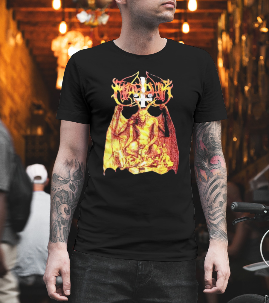 Marduk Demon Goat Occult Symbolism With Satanic T-Shirt