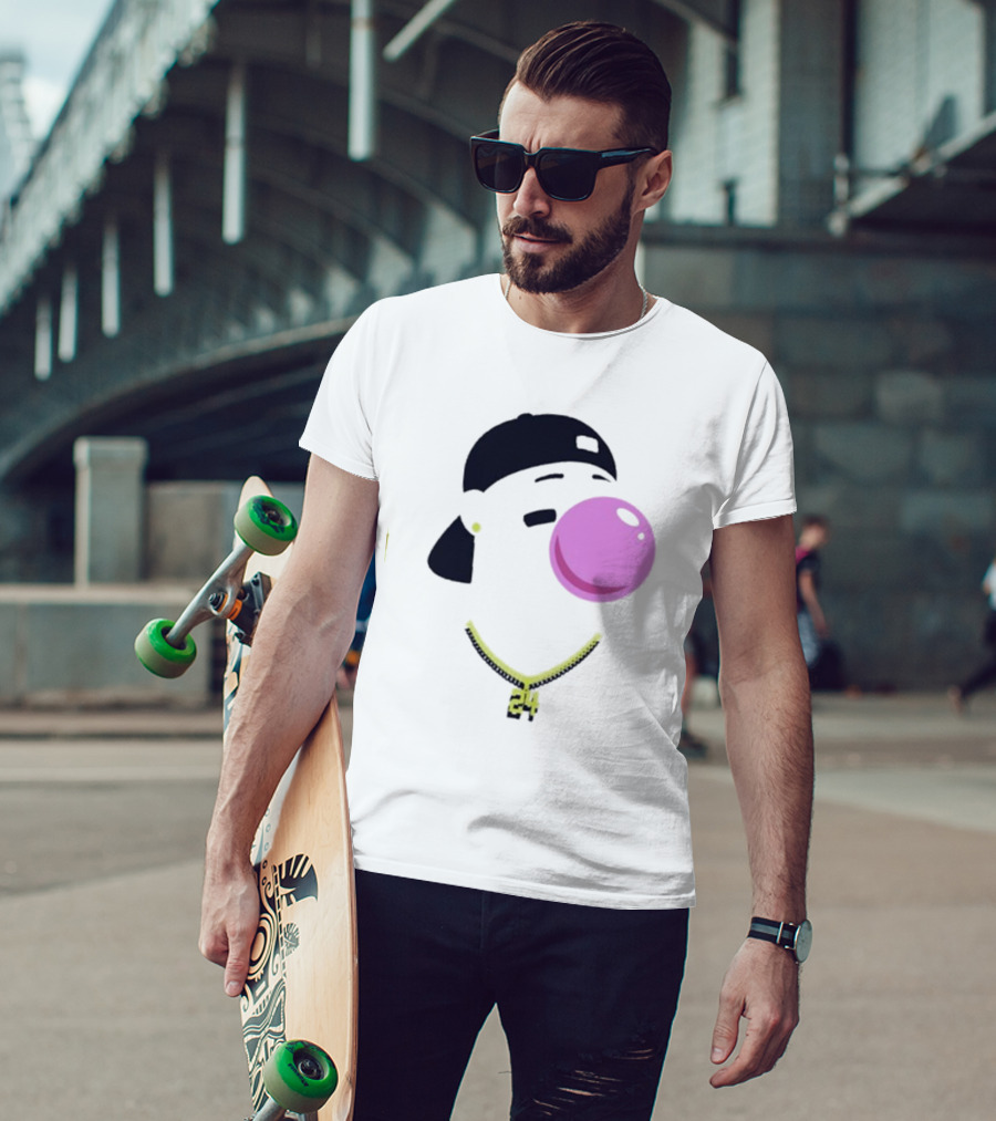 Griffey Clown Iconic Bubblegum Necklace 24 Player T-Shirt