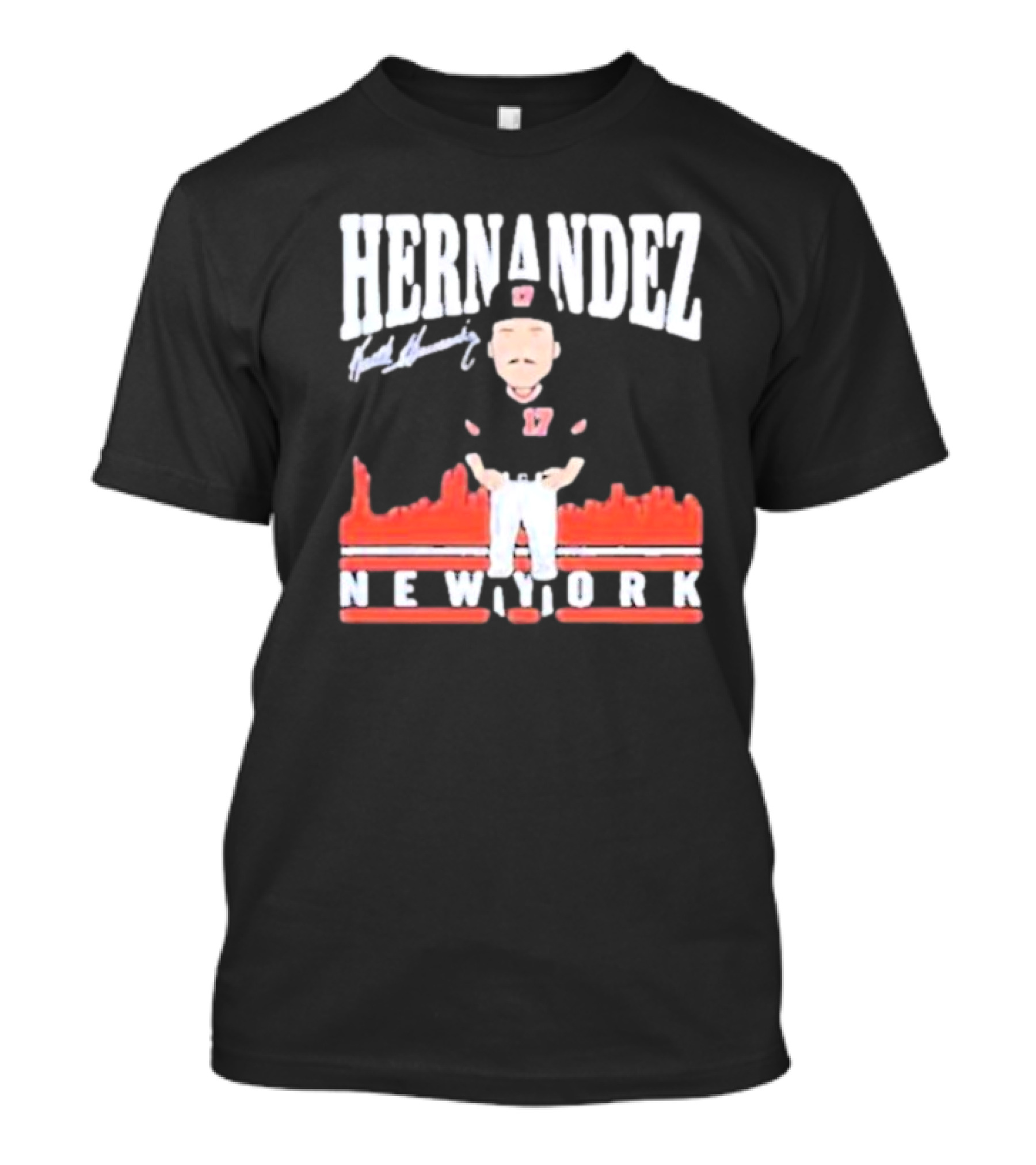 Hernandez Keith Hernandez Toon Signature New York T-Shirt