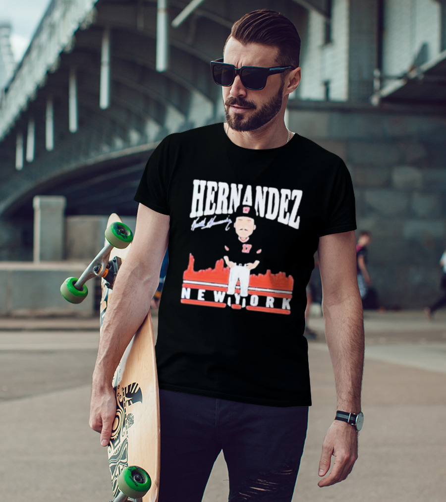 Hernandez Keith Hernandez Toon Signature New York T-Shirt