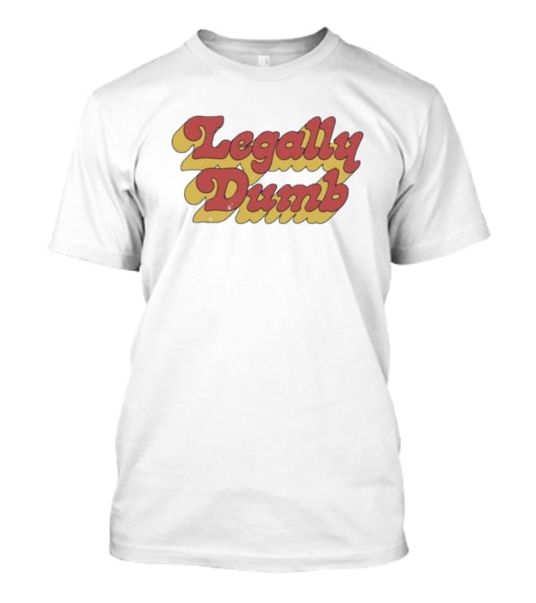 Legally Dumb Retro Style Red T-Shirt