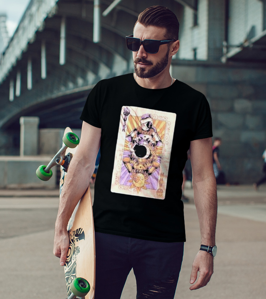 Five Nights At Freddy’s Security Breach Sun And Moon Tarot Card T-Shirt