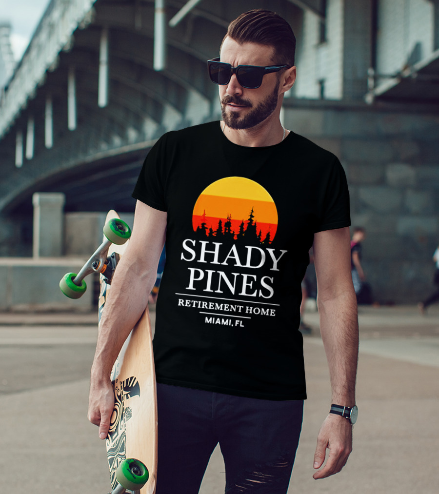 Shady Pines Retirement Home Miami FL Sunset T-Shirt