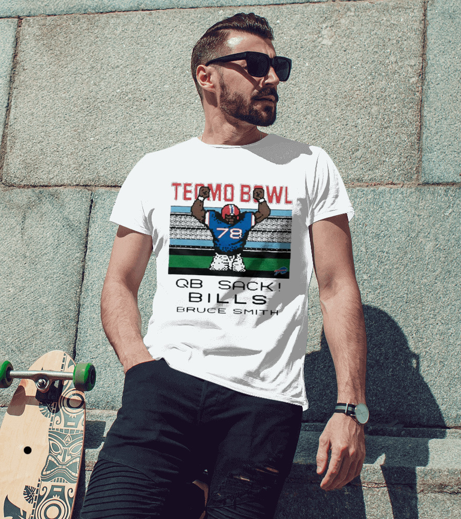 Tecmo Bowl QB Sack 78 Bills Bruce Smith T-Shirt