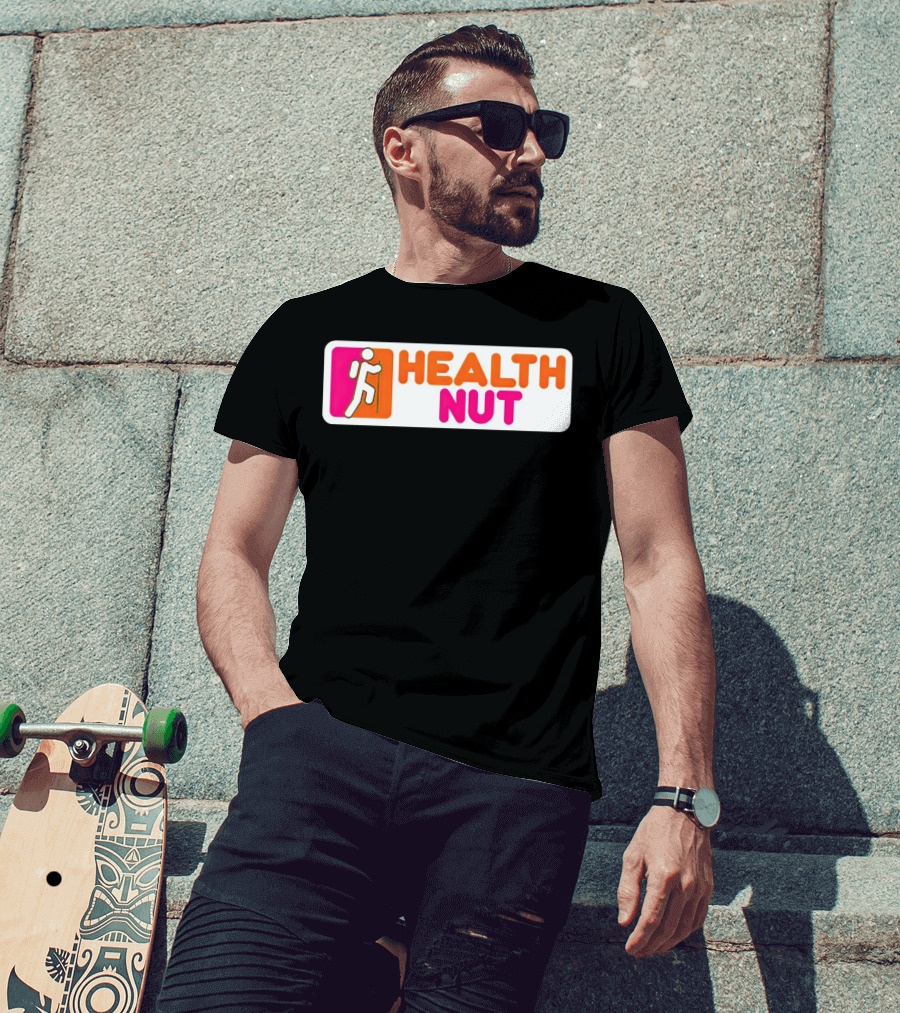 Health Nut Dunkin’ Donuts Logo Mashup T-Shirt