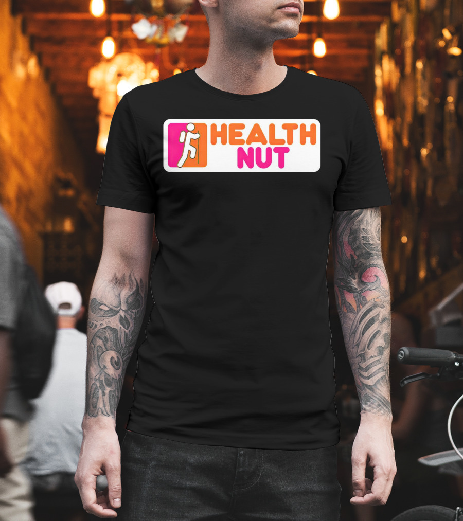 Health Nut Dunkin’ Donuts Logo Mashup T-Shirt