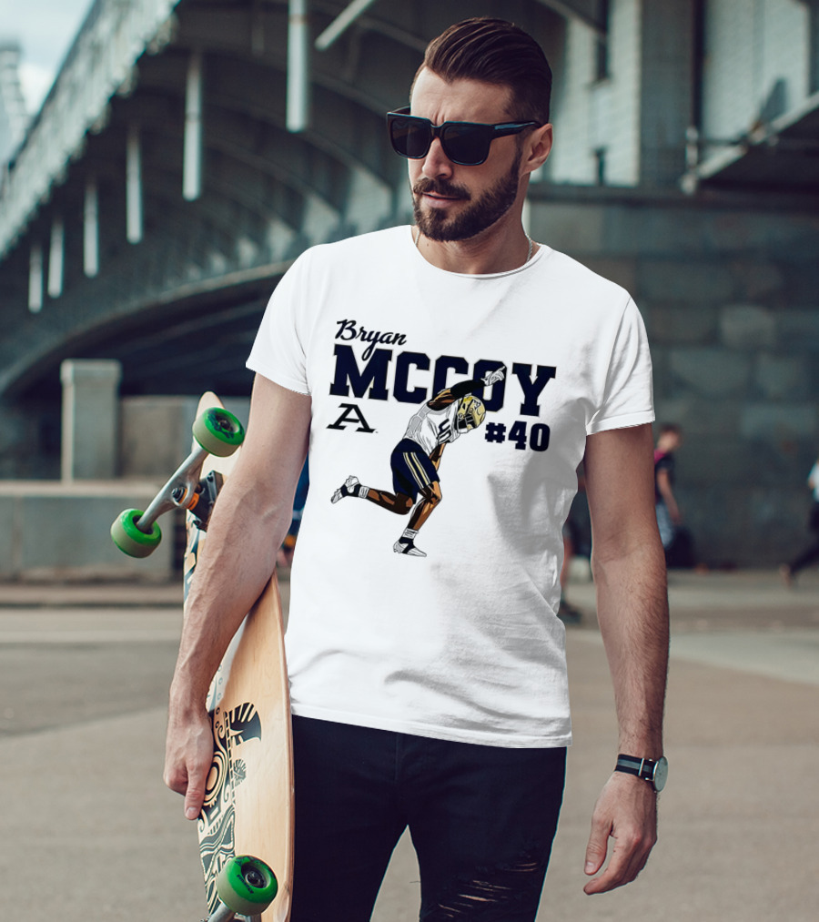 Bryan McCoy Akron Zips #40 NCAA Football T-Shirt