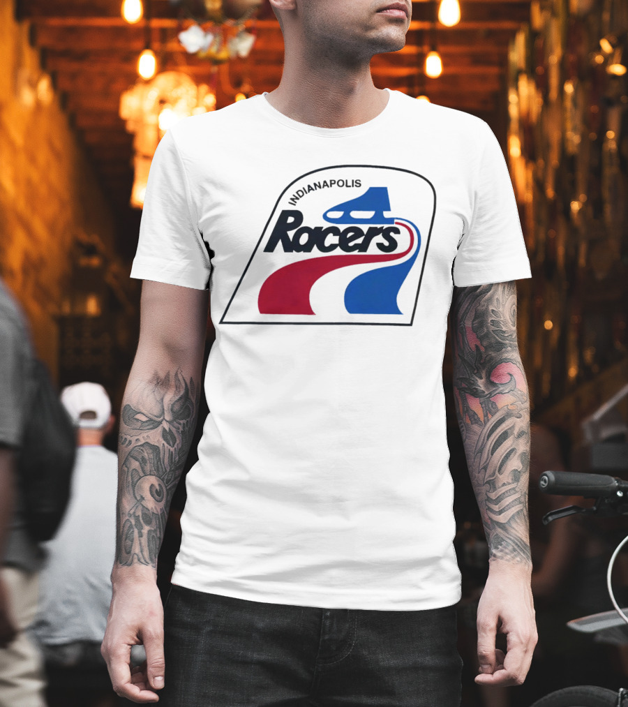 Indianapolis Racers Logo World Hockey Association T-Shirt