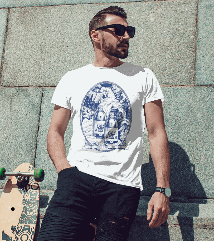 Old Row Stubby Waterfall Admit Nothing Deny Everything T-Shirt